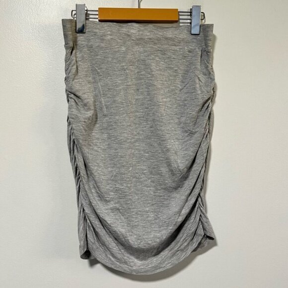 AWARE by Vero Moda Grey Ruched Jersey Skirt - Size M - Picture 10 of 11